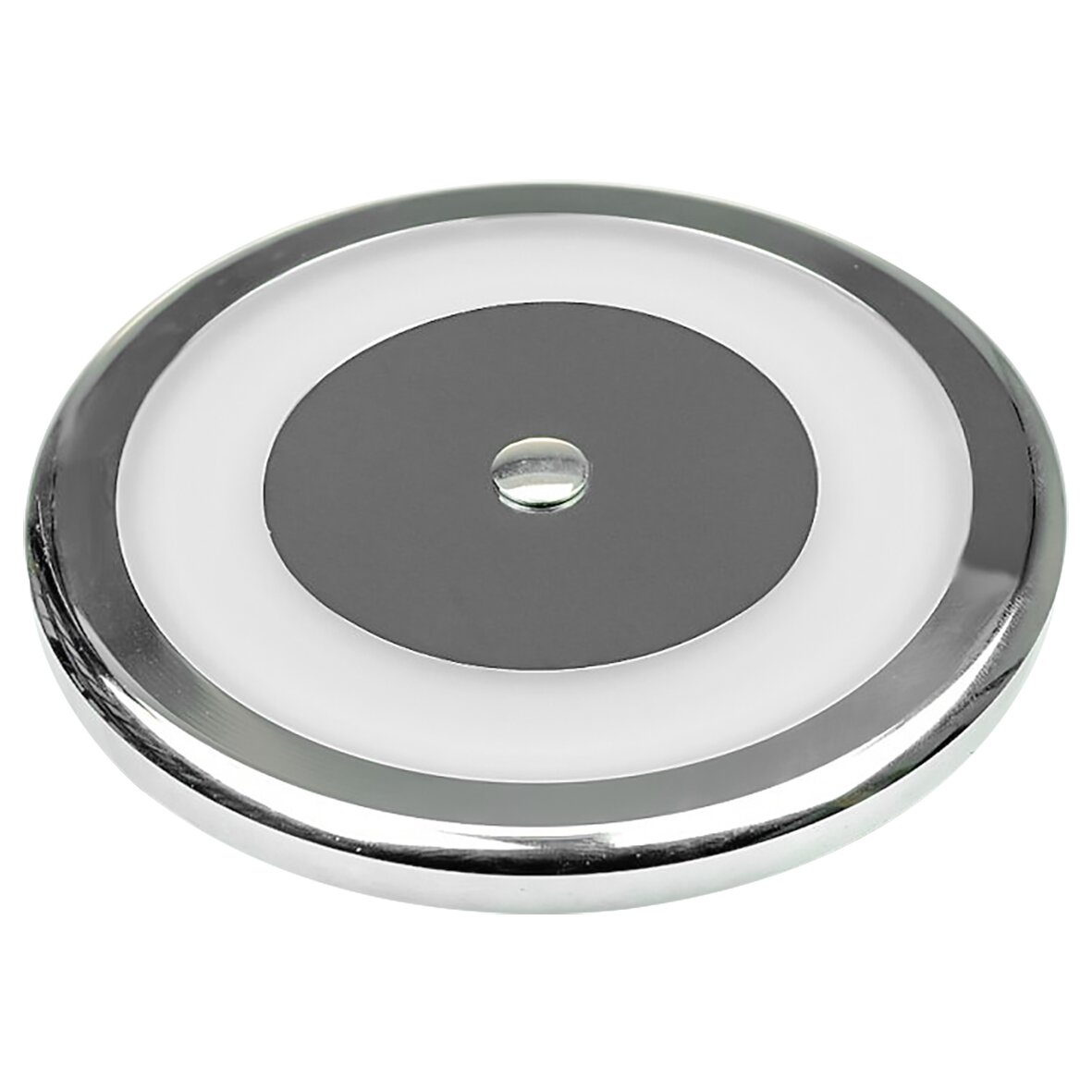 David Leuchten Aufbauleuchte mit Dimmschalter, 6,2 W, chrom, ø 106 mm