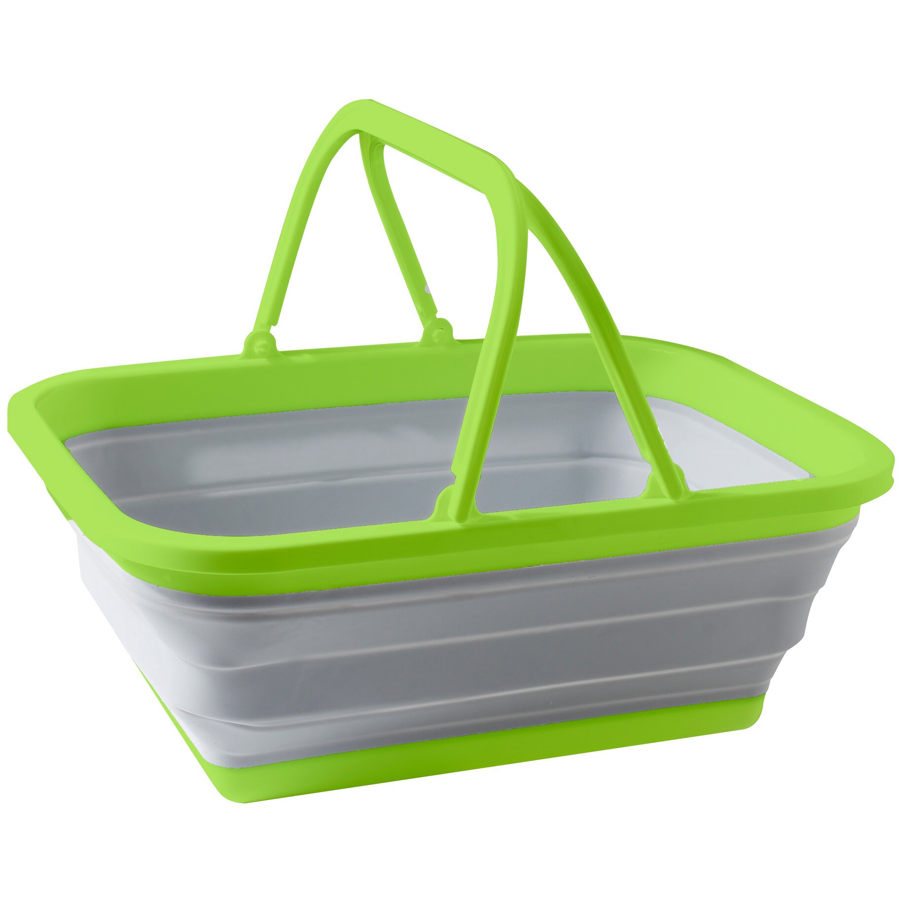 Brunner Faltbare Waschschüssel Holdall, grau / grün