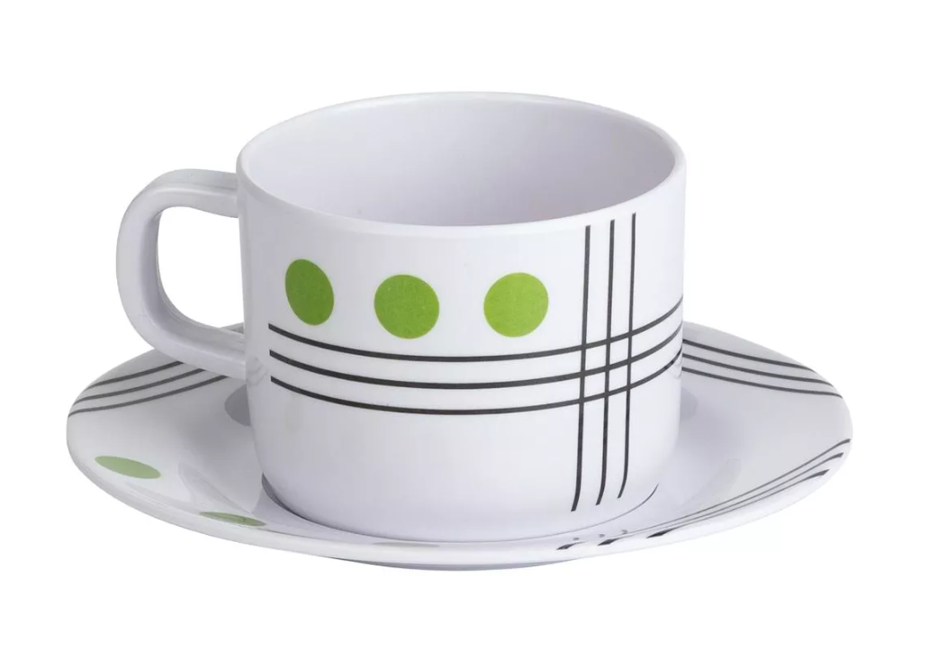 Berger Tasse mit Untertasse DOTS 250ml