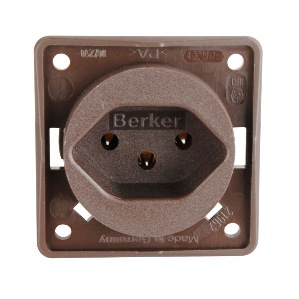 Berker Steckdose Schweiz, braun, SB-verpackt