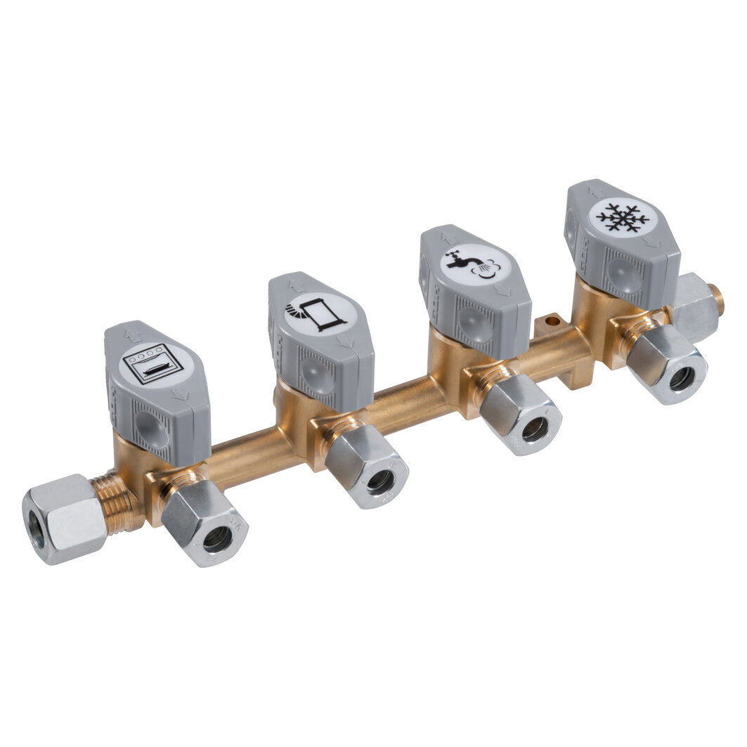 GOK Verteilerblock DSV-AB4, ø 8 mm, 4 Ausgänge