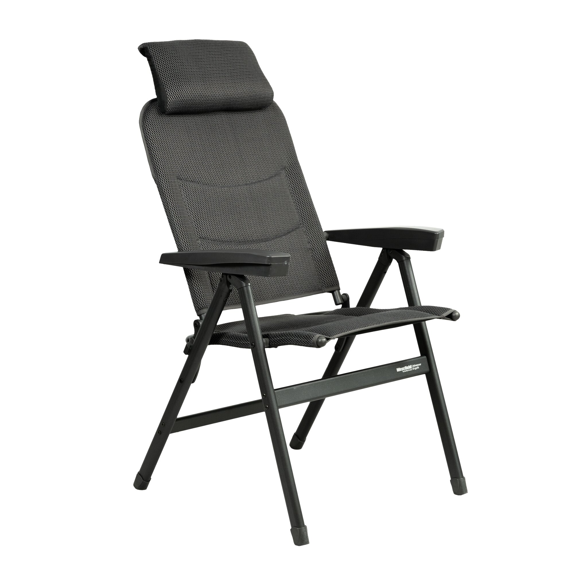 Westfield Campingstuhl ADVANCER ERGOFIT, anthrazit, Ergoshell-Rückenlehne