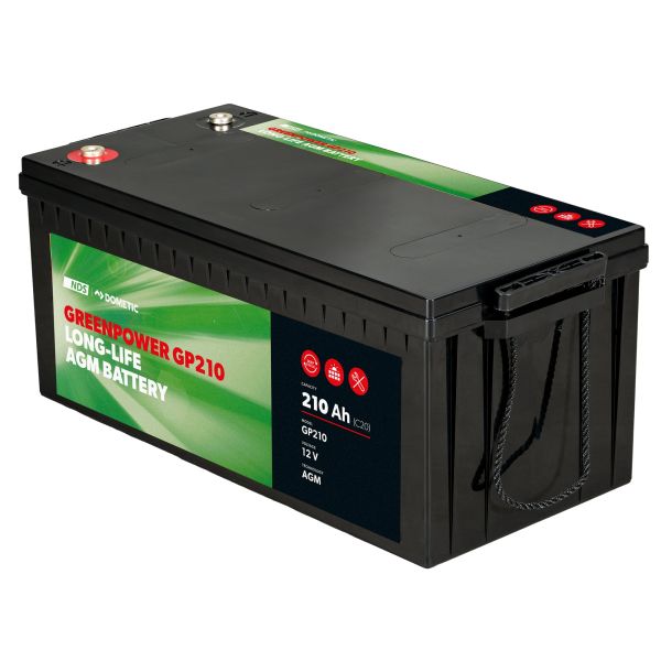 BÜTTNER Dometic AGM Batterie GREENPOWER, 210 Ah, GP 210