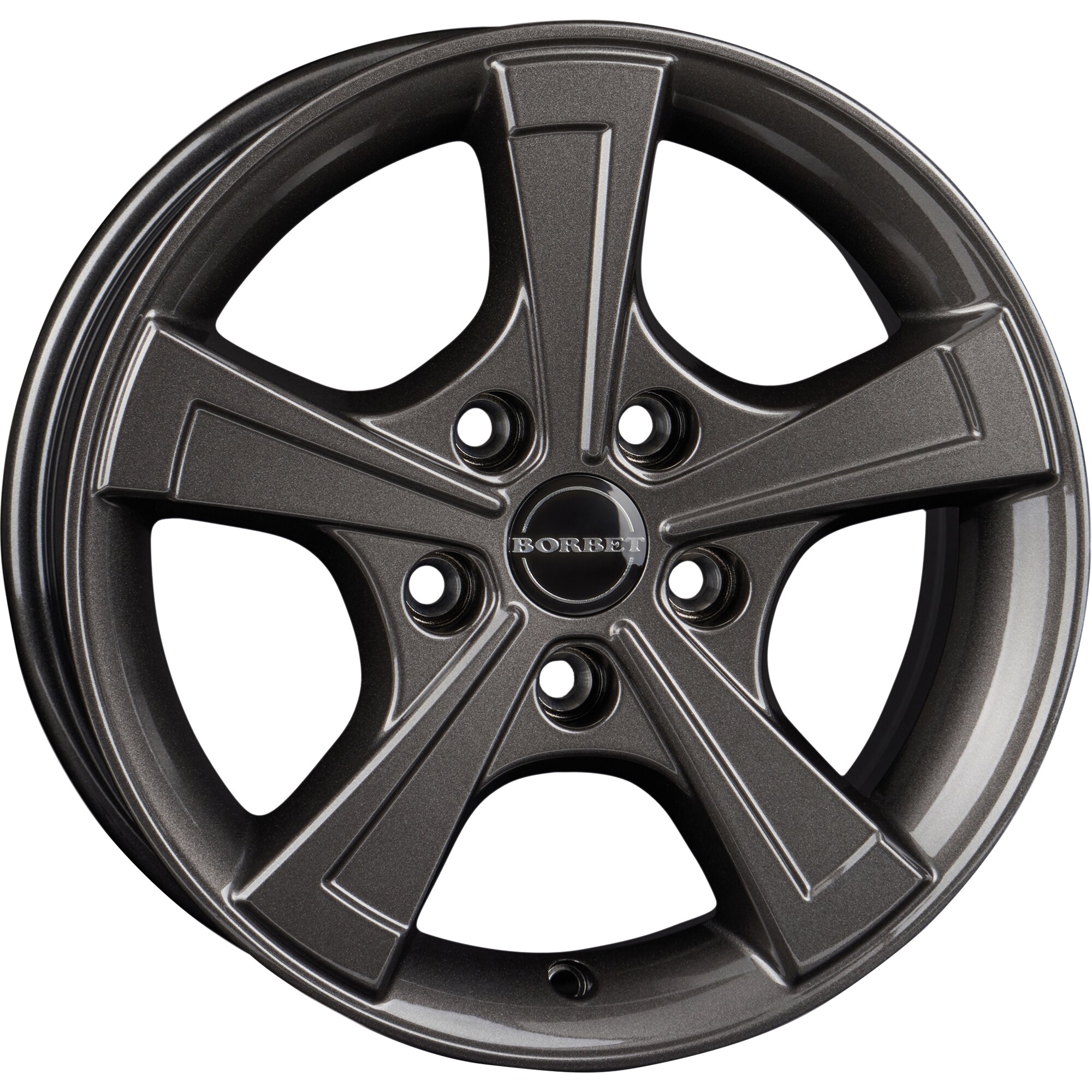 Borbet Aluminiumfelge Borbet CWT, mistral anthracite glossy, 15 Zoll für Anhänger
