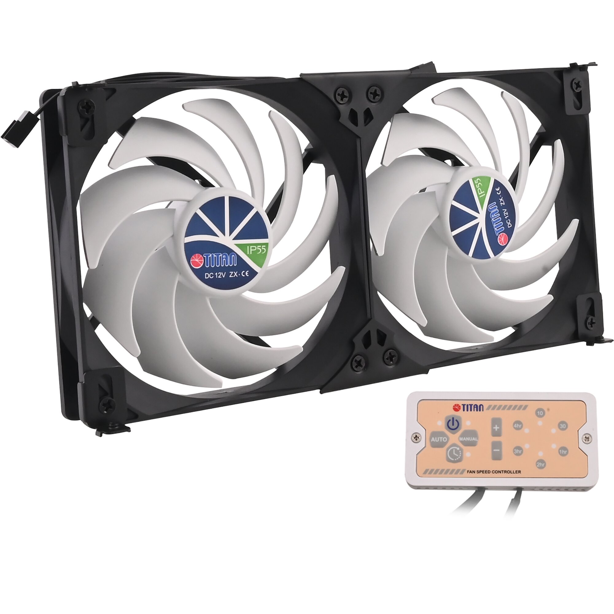 Titan Kühlschrank-Doppellüfter Titan SC22V2+, ø 120 mm