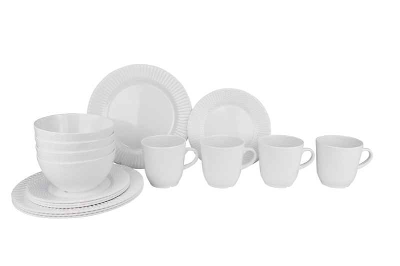 Gimex Geschirr-Set EDELWEISS 16-tlg, mit Antislip