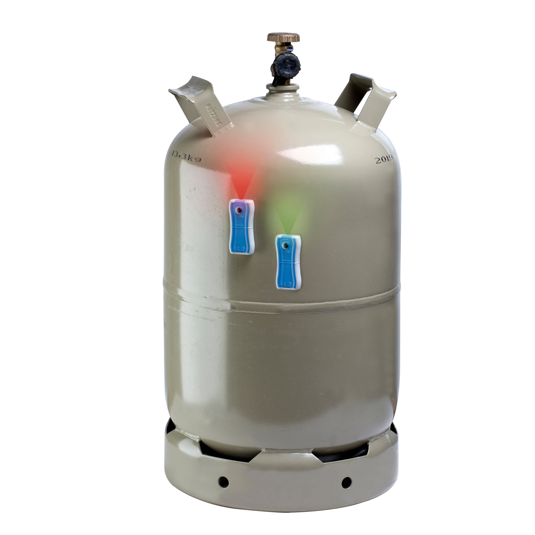Gasflaschen-Füllstandsensor grau/blau