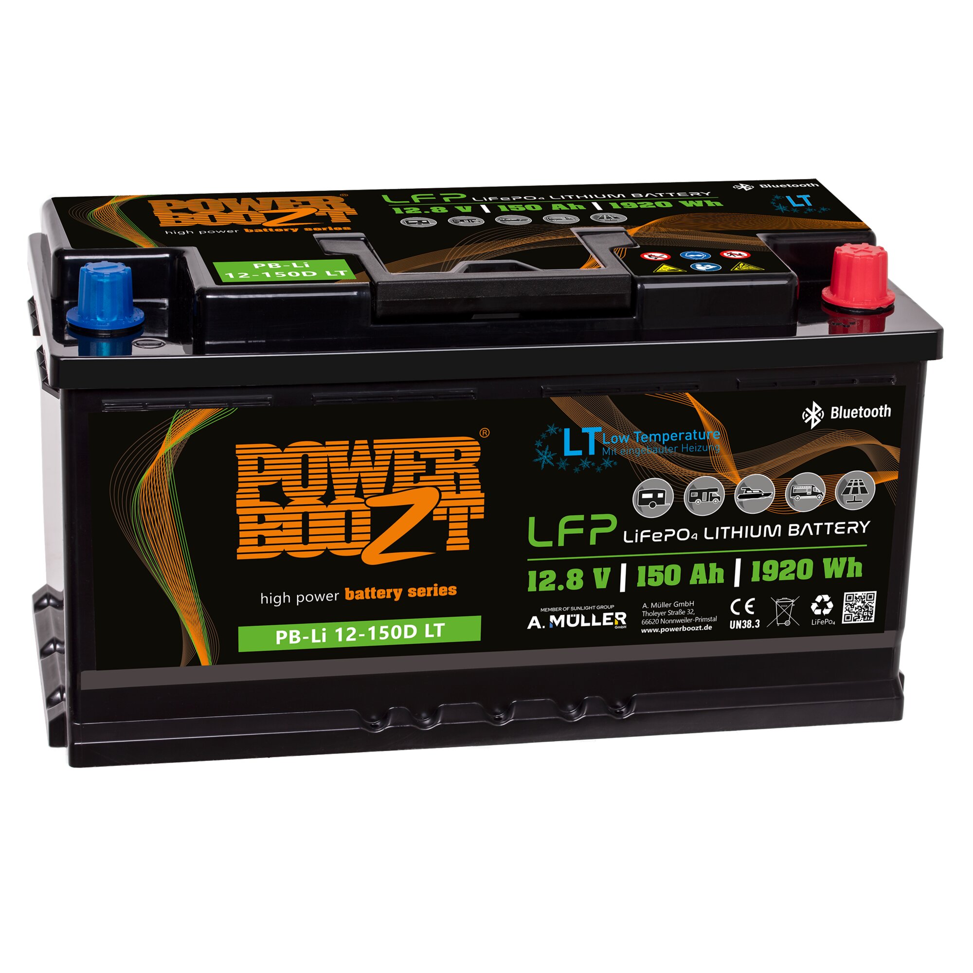 PowerBoozt Lithium Kaltwetterbatterie, 150 Ah, PB-LI 150LT L5