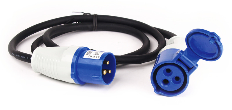 Carbest CEE Adapterkabel Schukostecker auf CEE-Kupplung 3-polig