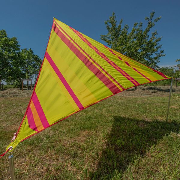 Bent Sonnensegel „Zip Canvas Caribbean, Caribbean stripe lime punch