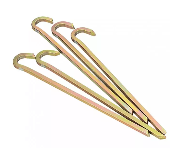 Berger 4-Kant Erdnagel 22cm / 5er / extrem harte Böden