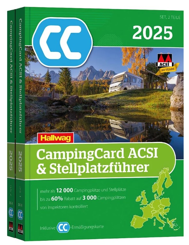 ACSI Campingcard & Stellplatzführer 2025