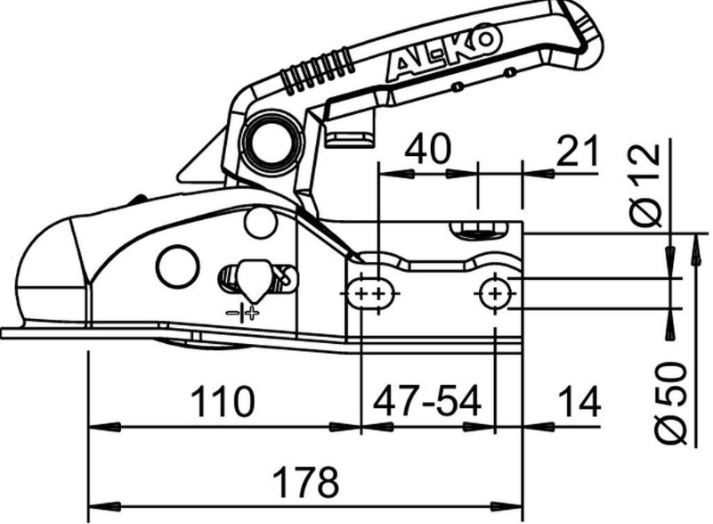 AL-KO Zugkugelkupplung AK161