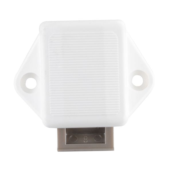 Lilie Mini Druckschloss Push-Lock weiss