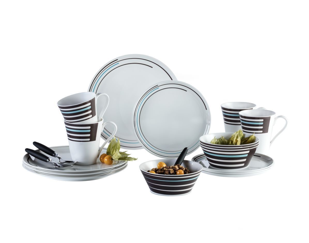 Berger Geschirr-Set STRIPES 16tlg
