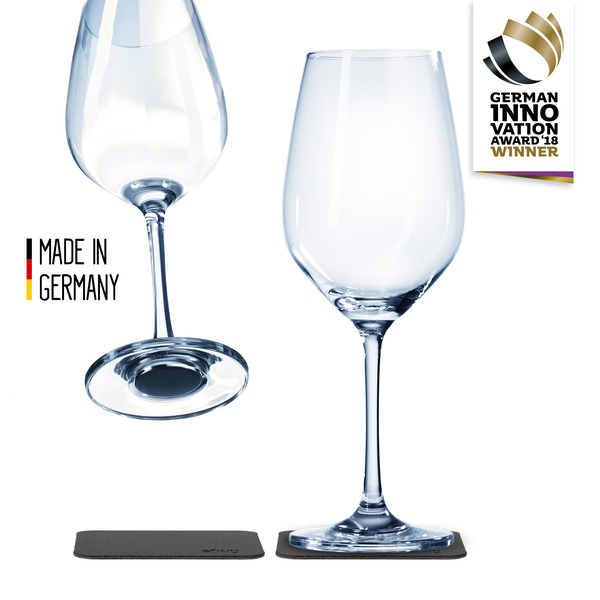 Silwy Magnet-Weinglas Kristallglas 250ml / 2-Set