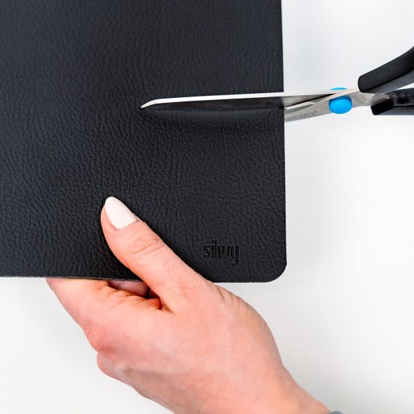 Silwy Metall-Nano-Gel-Matte mit Ledercoating 40x27cm schwarz