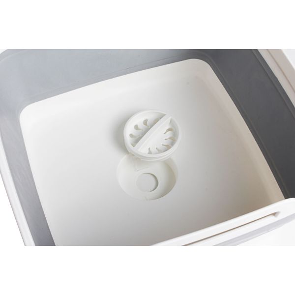 Brunner Waschschüssel mit Ablauf 9l faltbar