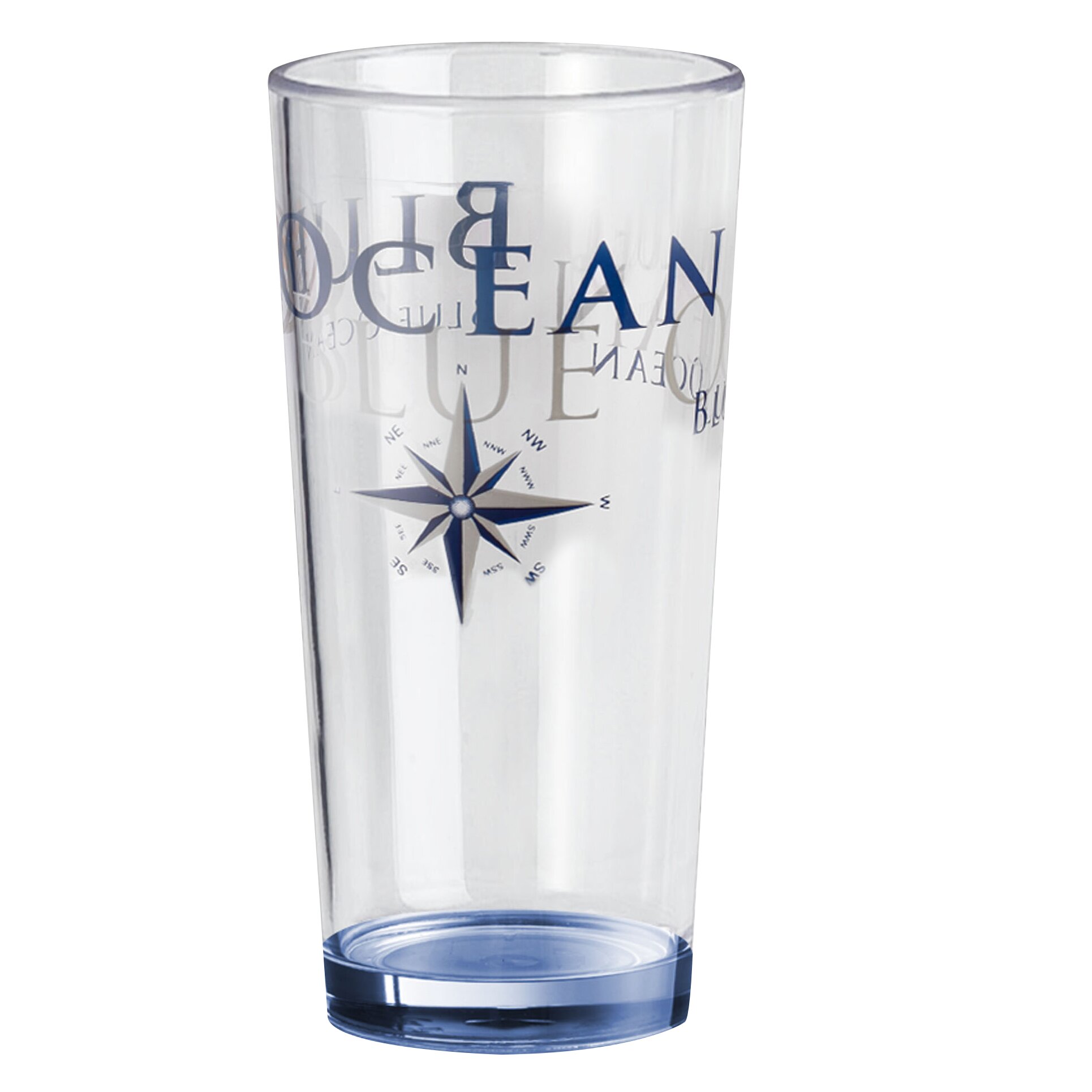 Brunner Geschirrserie Blue Ocean, Trinkglas, 400 ml, 2er-Set