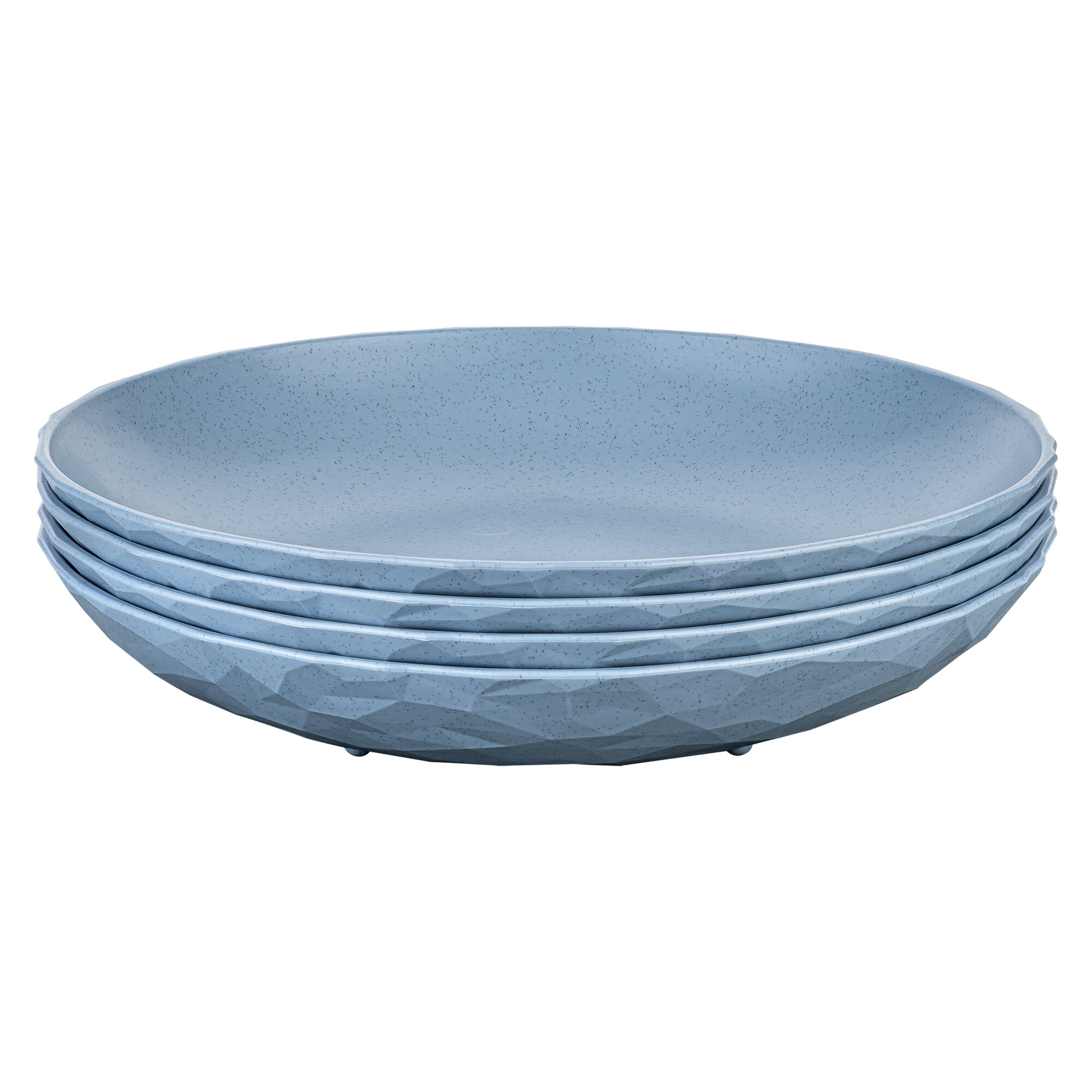 Koziol Tiefe Teller CLUB PLATE 220, blau, 4er Set