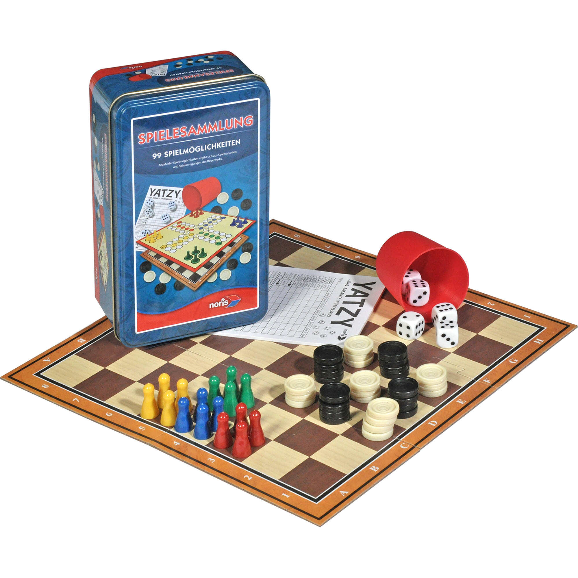 Simba Spielesammlung 99 Spiele, in Metallbox