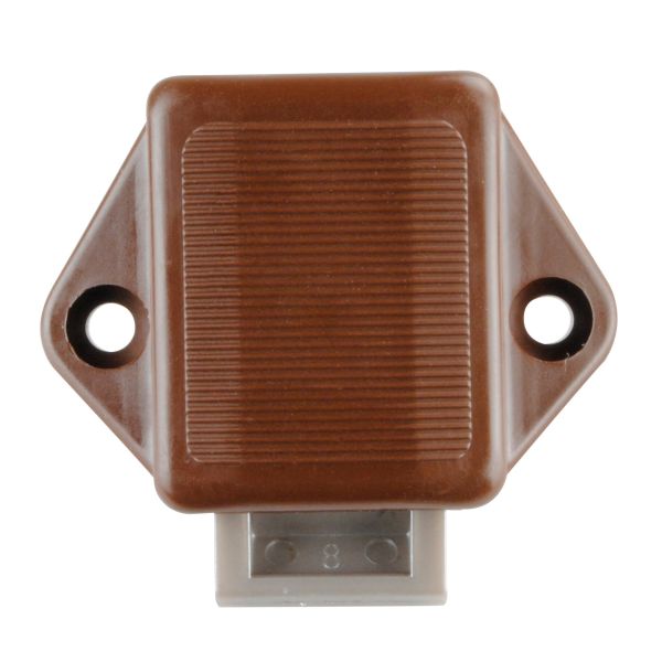 Lilie Mini Druckschloss Push-Lock braun