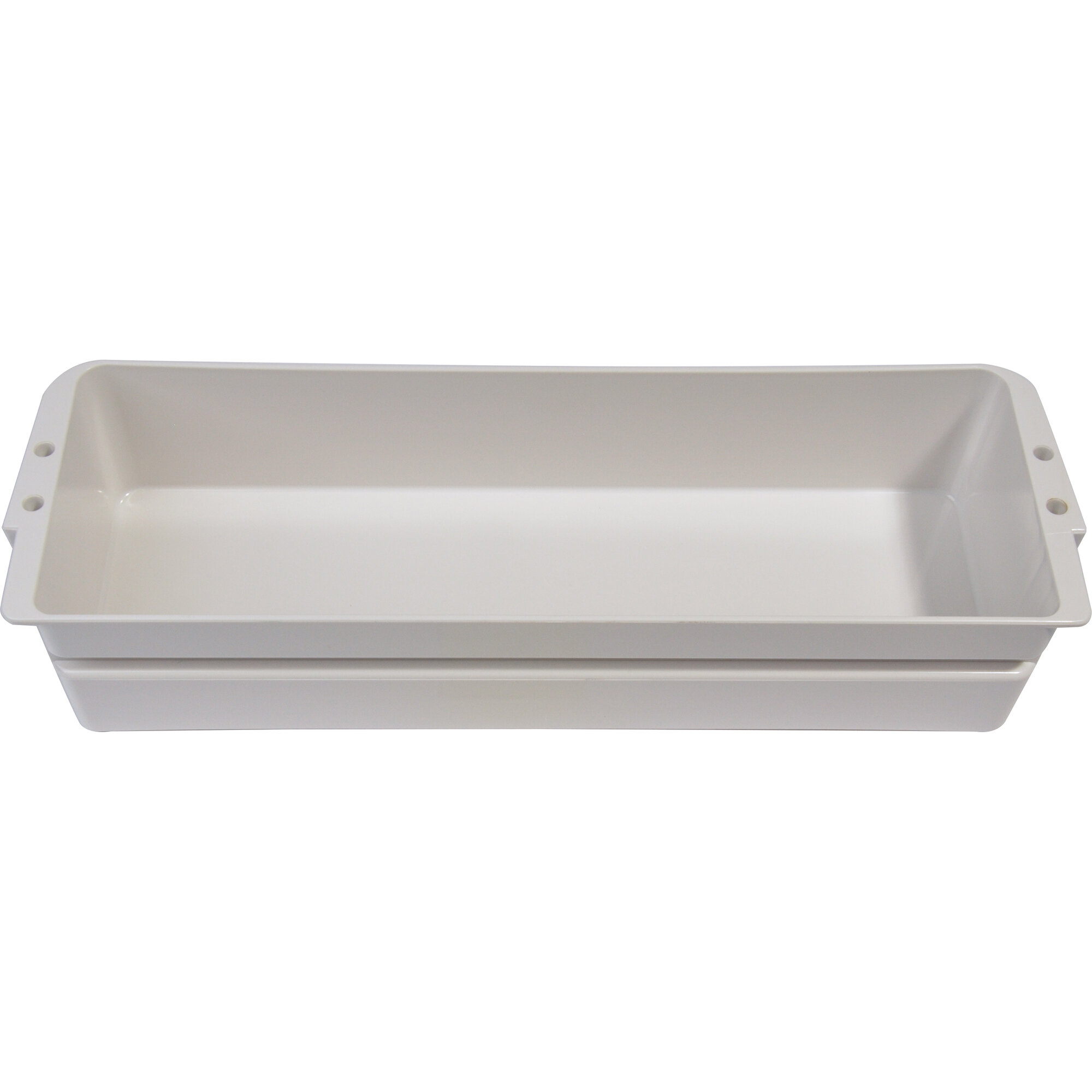 Etagere unten, weiss, B 35 x T 10,8 x H 6,9 cm für Kühlschrank CoolMatic CRX 65