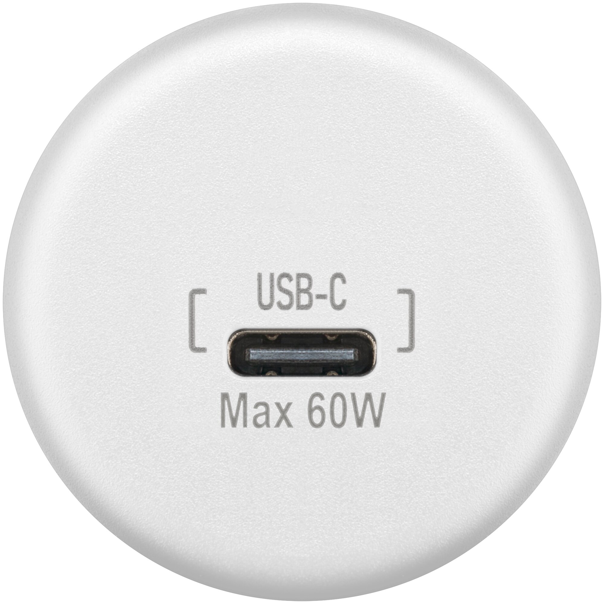 wentronic Einbauladegerät USB-C 60 W, weiss