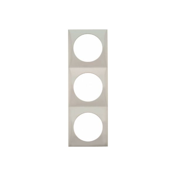 Berker Abdeckrahmen Flow 3-fach polarweiss matt