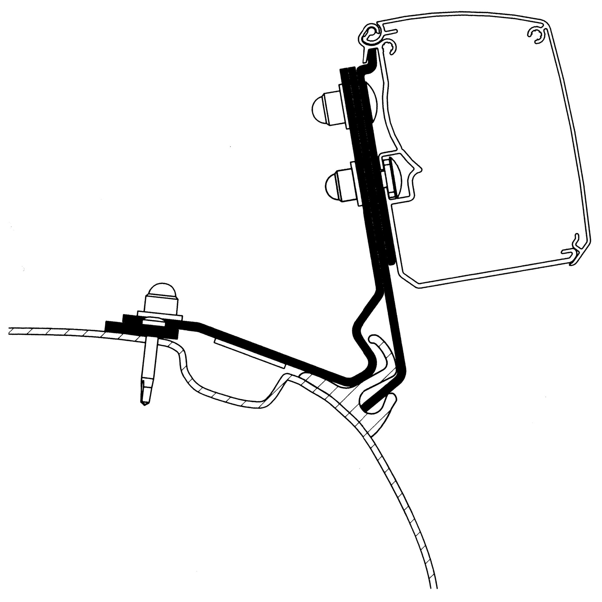 Thule Adapter Citroen Holidays Pack Max für Thule 3200