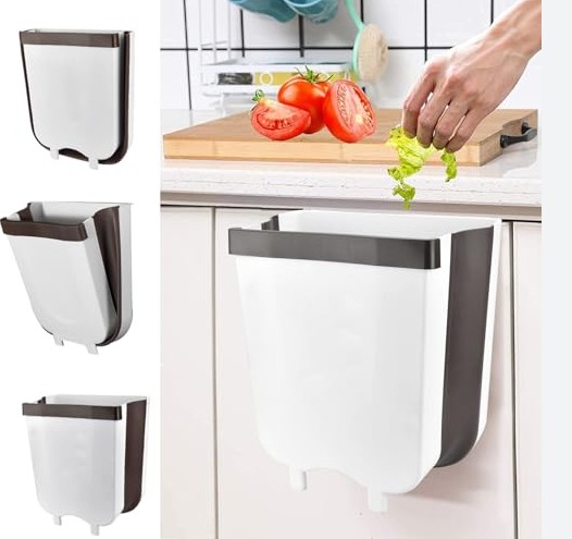 Campingfox Mülleimer faltbar 4l / weiss-schwarz