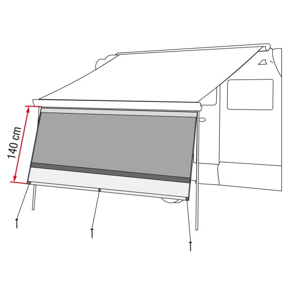 Fiamma Sun Blocker 4.5m