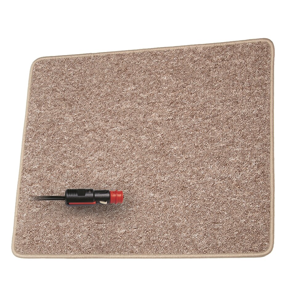 Pro Car Heizteppich 60x40cm,12V/25W, hellbraun