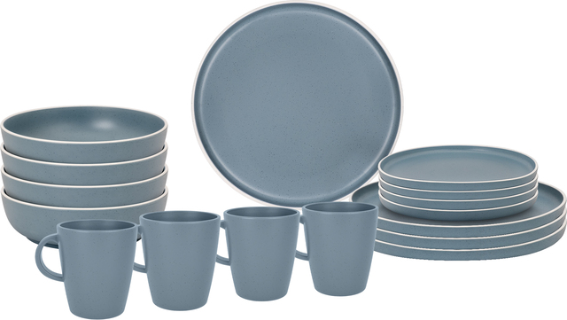 Brunner Geschirr-Set DOLOMIT 16t. mit Antislip