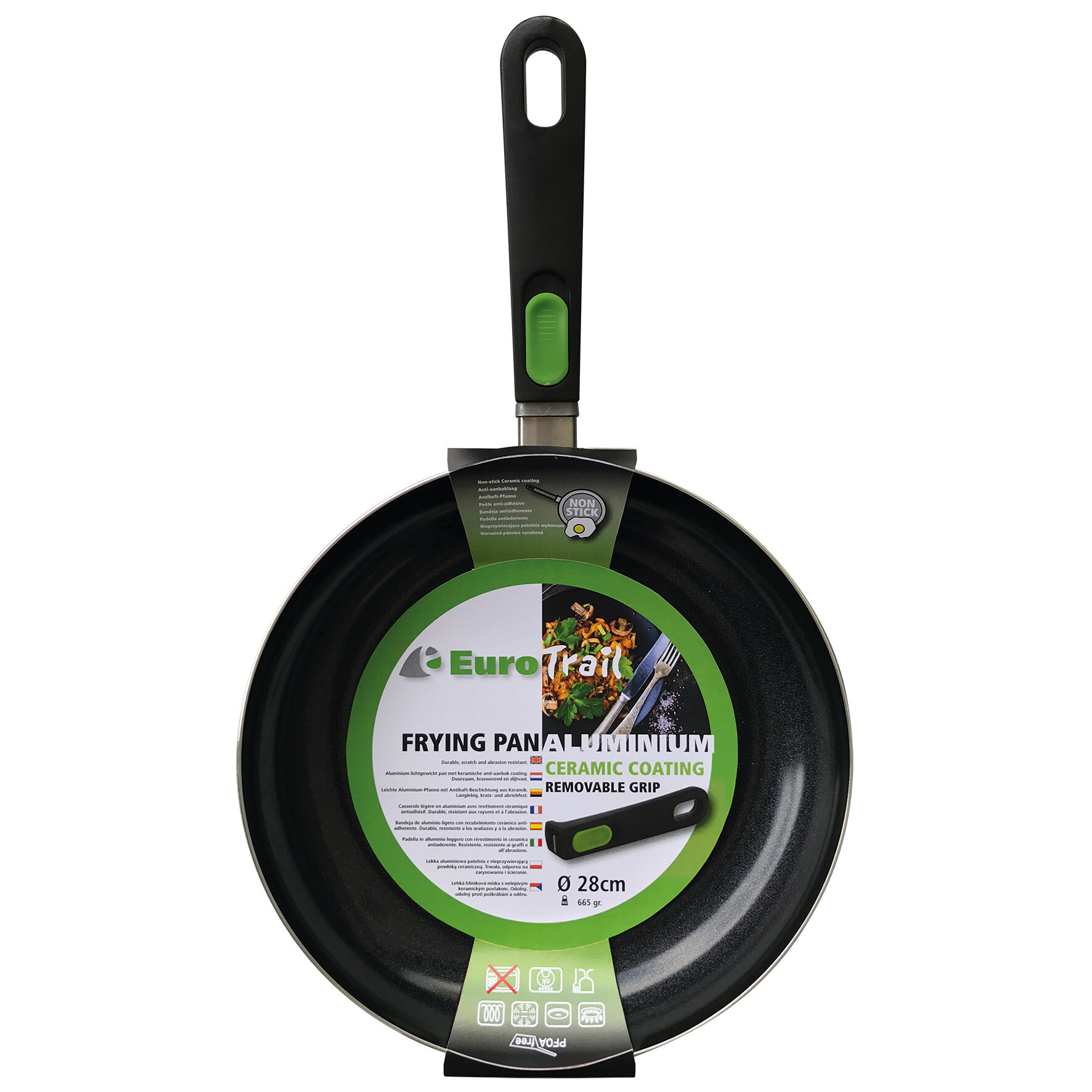 EuroTrail Bratpfanne, 28 cm, Aluminium