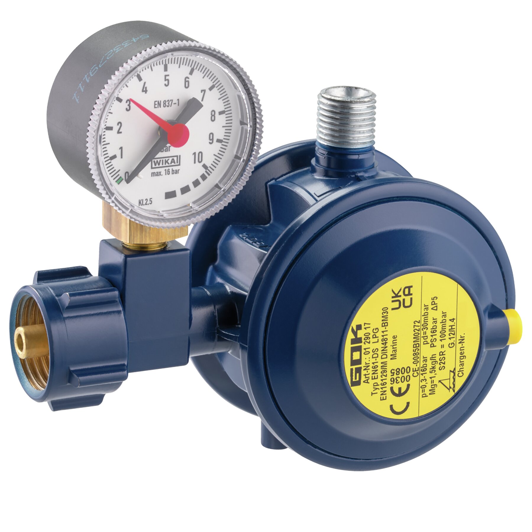 GOK Gasregler EN61-DS 1,5kg/h 30mbar