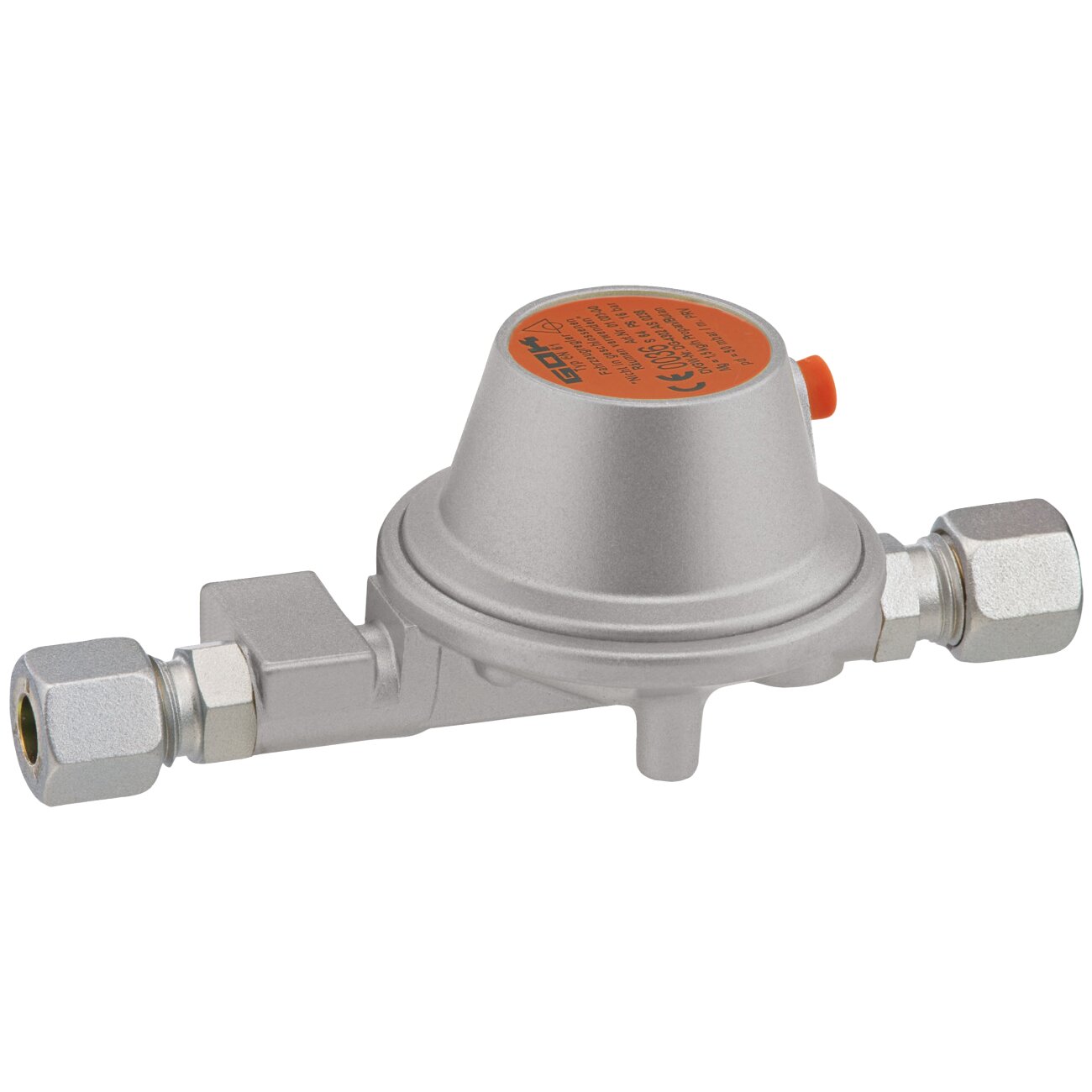 GOK Niederdruckregler Caramatic BasicOne EN61 1,5 kg/h, RVS8 x RVS8 PRV Eis-Ex