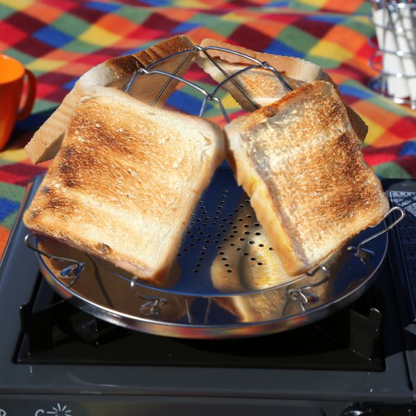  Camping-Toaster Edelstahl