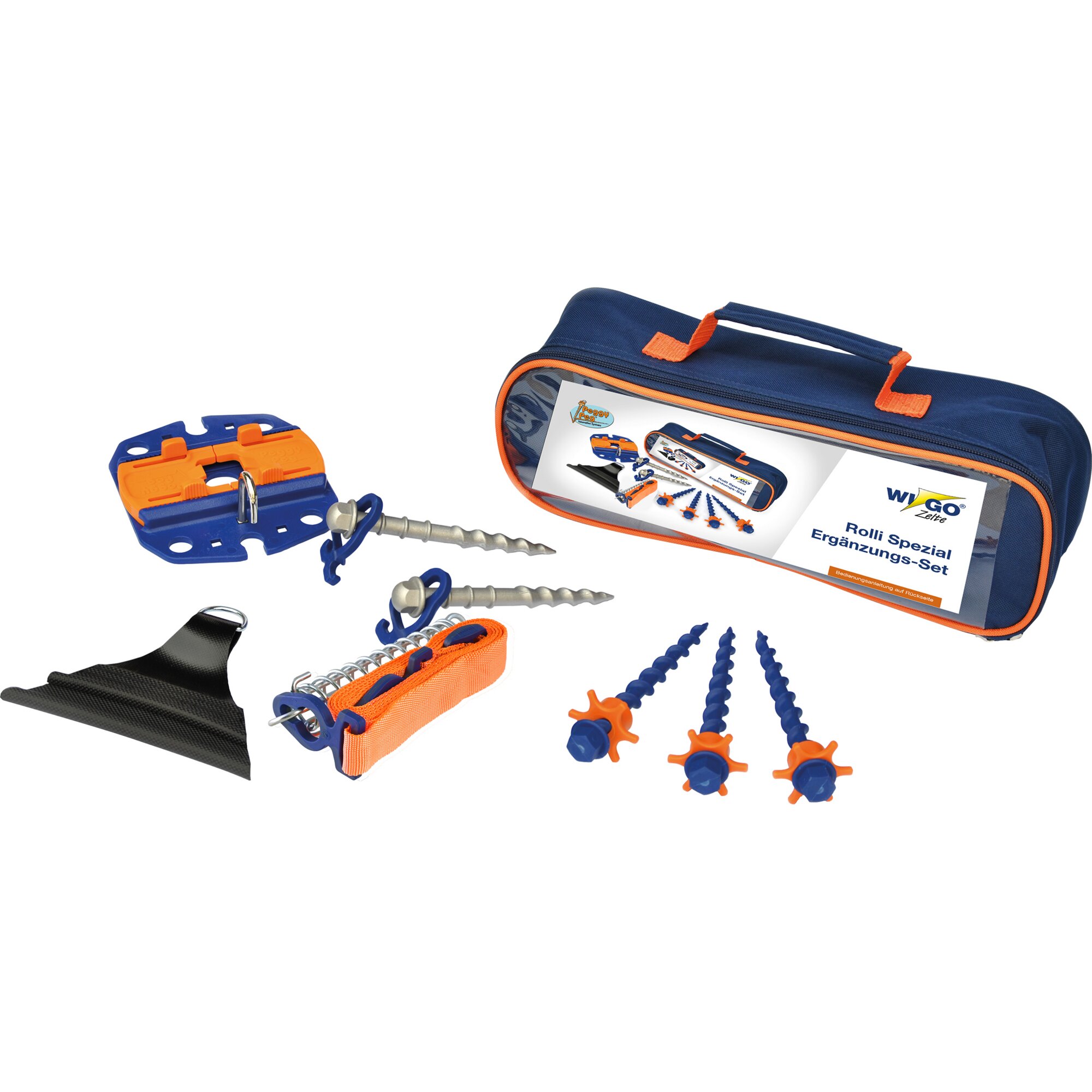 Wigo Rolli-Spezial-Abspann-Set Peggy Peg für 1 Aufstellstange