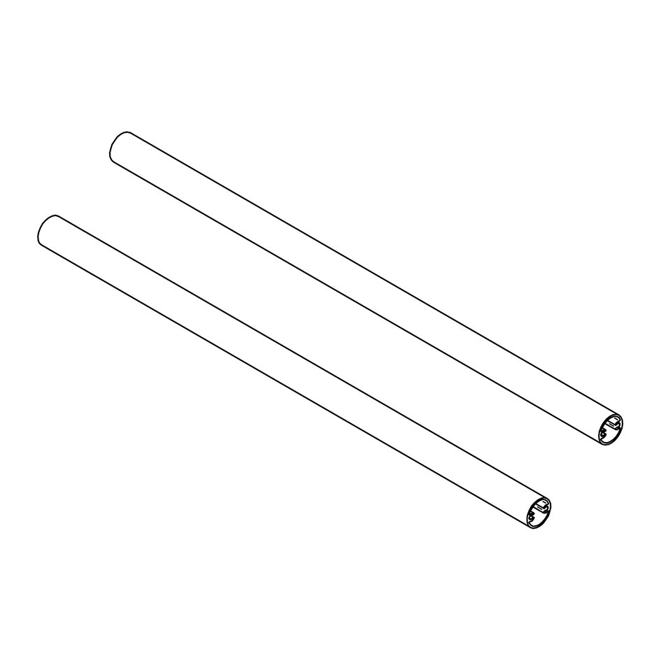 Thule Rahmenverbindung Omnistep 12V double 500 Alu, 2 Stück