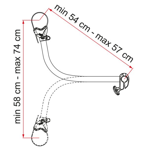 Fiamma Fahrradhalter Bike-Block Pro S4 / 540-570mm
