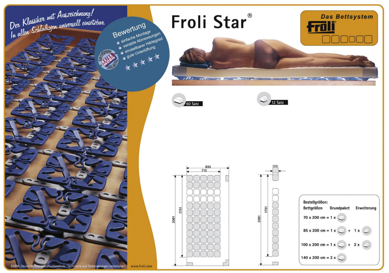 Froli STAR Bettsystem Grundpaket