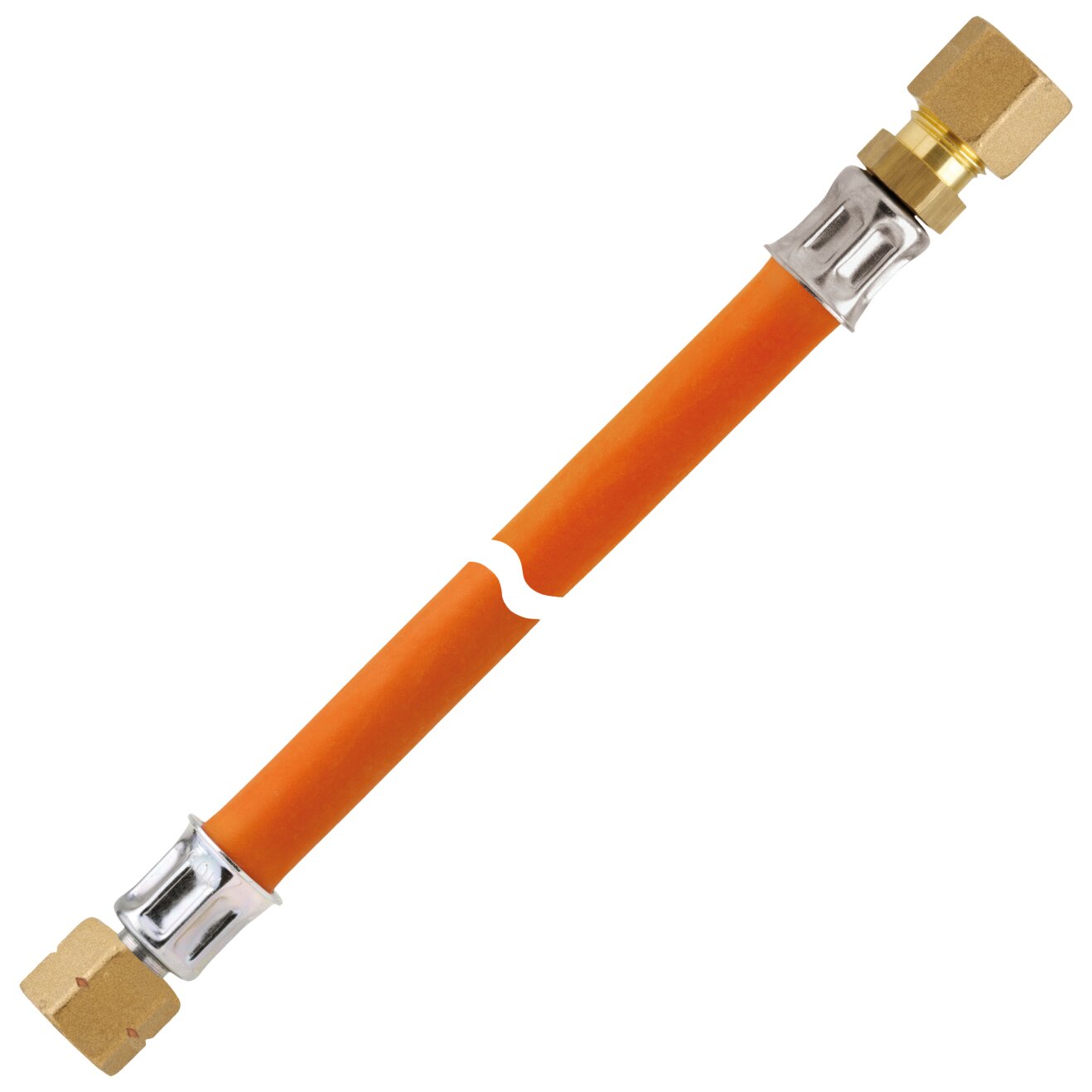 GOK Gas-Hochdruckschlauchleitung  10 bar G 1/4 LH-ÜM x RVS 8 x 800 MS