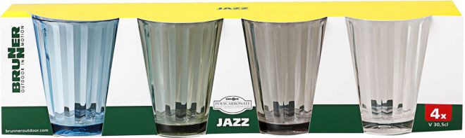 Brunner Wasserglas JAZZ 300ml / 4er