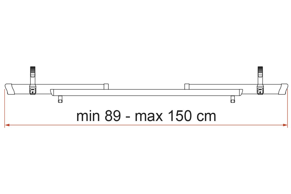 Fiamma Fahrradschiene Rail Quick C / verstellbar