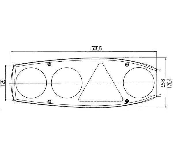 Hella Heckleuchte Caraluna II Plus links