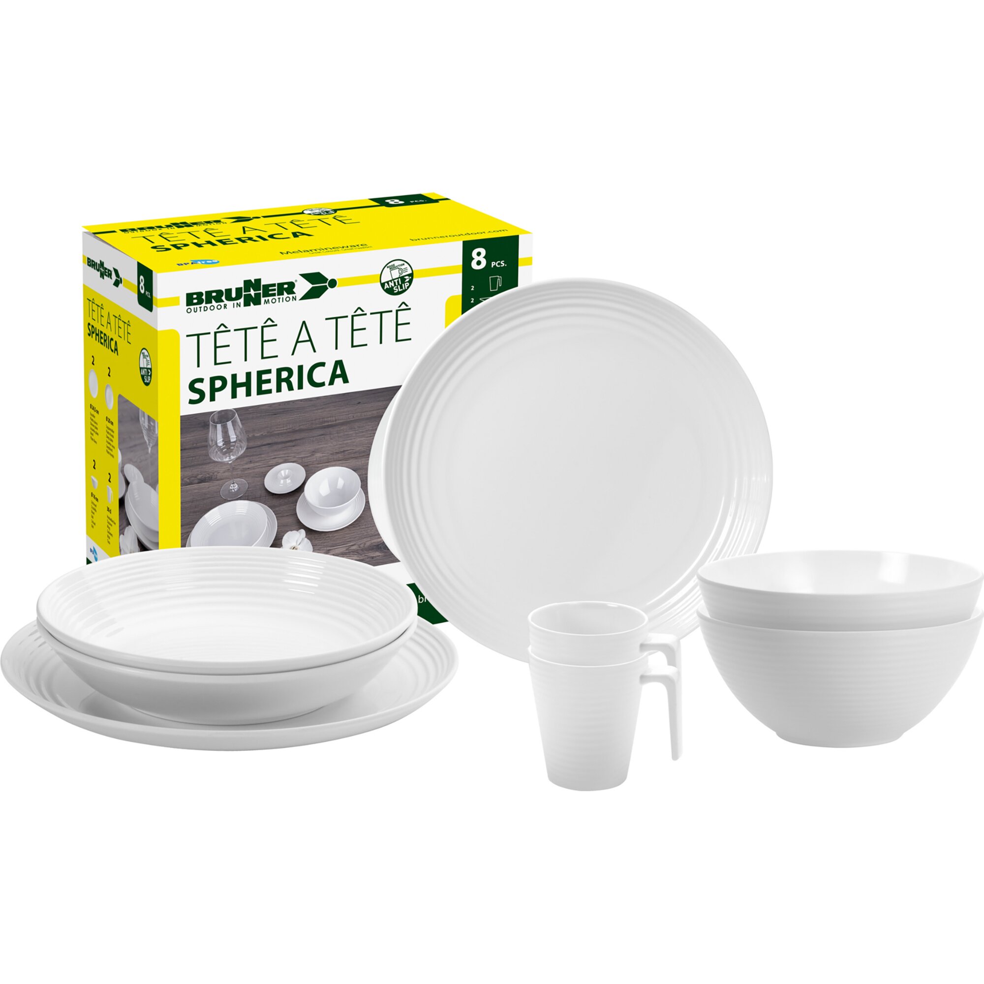 Brunner Geschirr-Set Spherica, 8-teilig