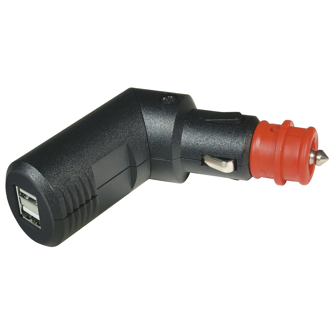 Pro Car Winkelbarer USB Doppelladestecker 12V