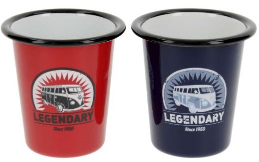 VW Collection VW T1 Becher Emaille 2er