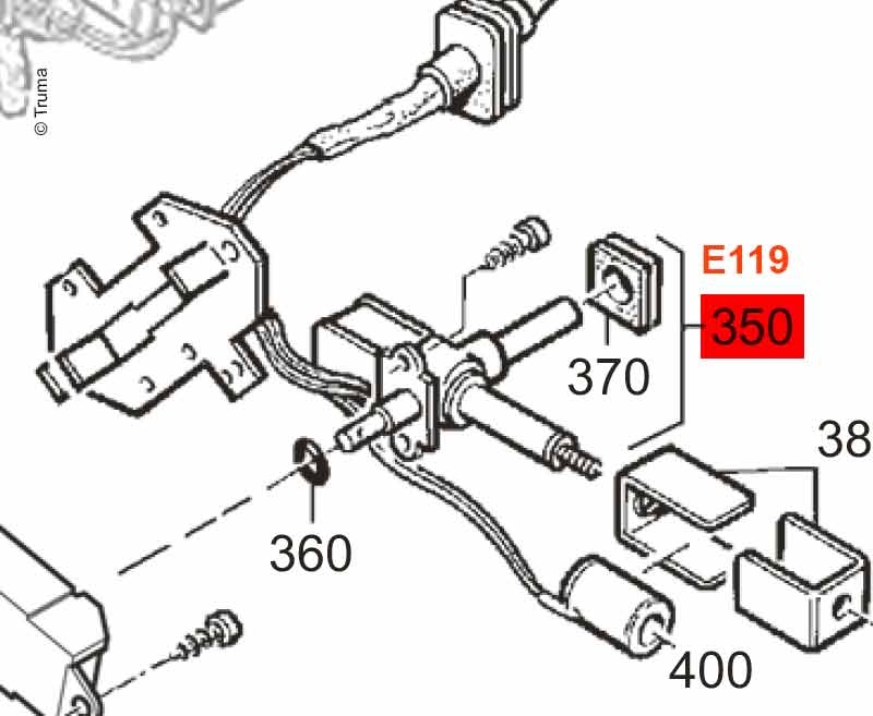 Truma Ventilkörper E2400 30mbar